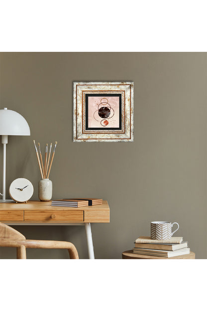 Minimalist Soyut Taş Duvar Tablosu - Çerçeveli Taş Tablo - Dekoratif Duvar Sanatı - Modern Ev ve Ofis Duvar Dekoru TK1-329