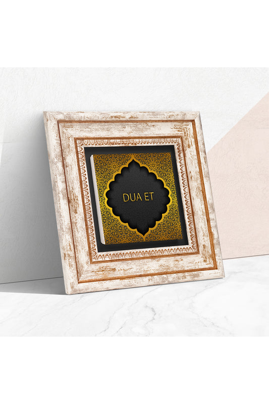Dua Et Taş Duvar Tablosu - Çerçeveli Taş Tablo - Dekoratif Duvar Sanatı - Modern Ev ve Ofis Duvar Dekoru TK1-147