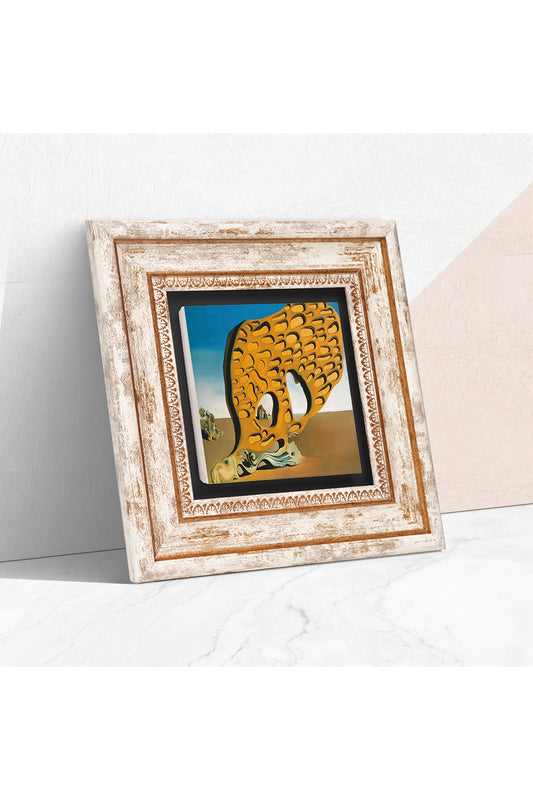 Salvador Dalí Arzunun Gizemi Taş Duvar Tablosu - Çerçeveli Taş Tablo - Dekoratif Duvar Sanatı - Modern Ev ve Ofis Duvar Dekoru TK1-308