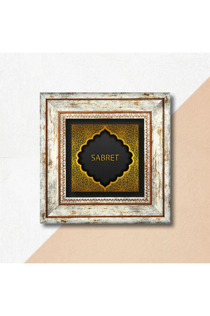 Sabret Taş Duvar Tablosu - Çerçeveli Taş Tablo - Dekoratif Duvar Sanatı - Modern Ev ve Ofis Duvar Dekoru TK1-145